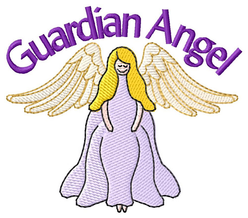 Guardian Angel Machine Embroidery Design