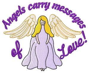 Picture of Angel Messages Machine Embroidery Design