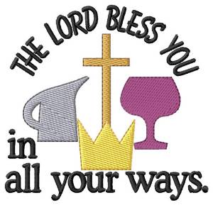 Picture of All Ways Baptismal Symbols Machine Embroidery Design