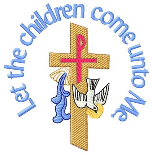 Children Christian Logo Machine Embroidery Design