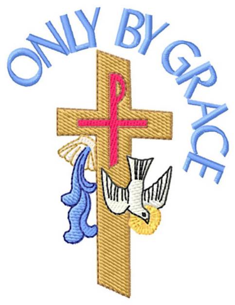 Picture of Grace Christian Logo Machine Embroidery Design