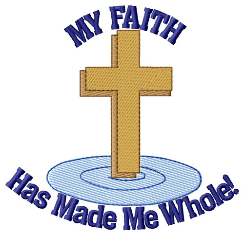 Faith Cross Machine Embroidery Design