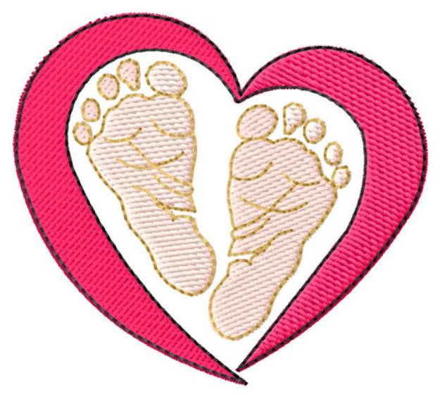 Picture of Curly Hearts Machine Embroidery Design