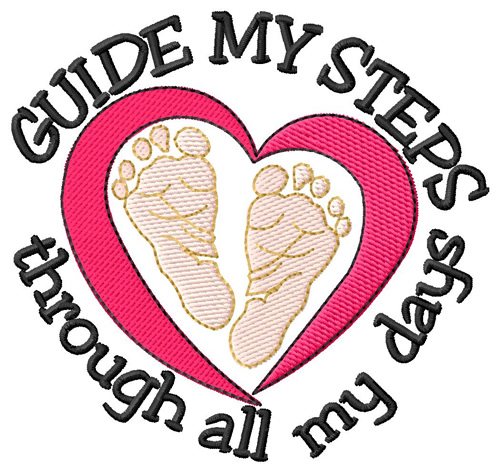 Guide My Sister Heart Machine Embroidery Design