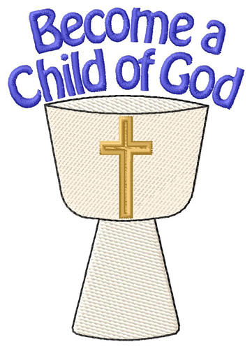Child Of God Font Machine Embroidery Design