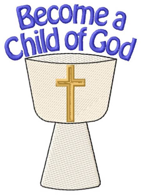 Picture of Child Of God Font Machine Embroidery Design