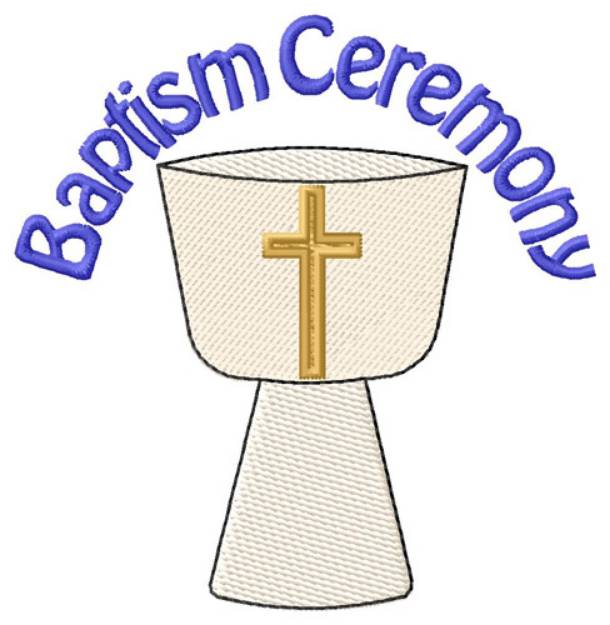 Picture of Baptism Ceremony Machine Embroidery Design
