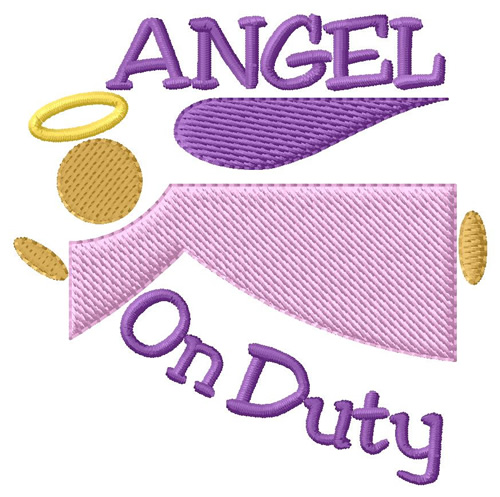 Angel On Duty Machine Embroidery Design
