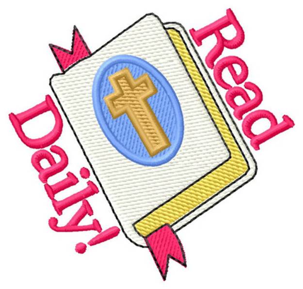 Picture of Read Daily Bible Machine Embroidery Design