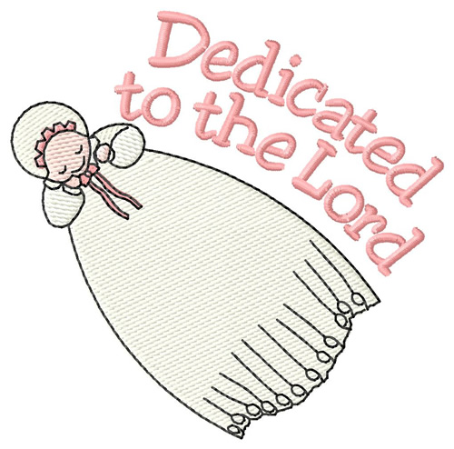 Dedicated Baby Machine Embroidery Design