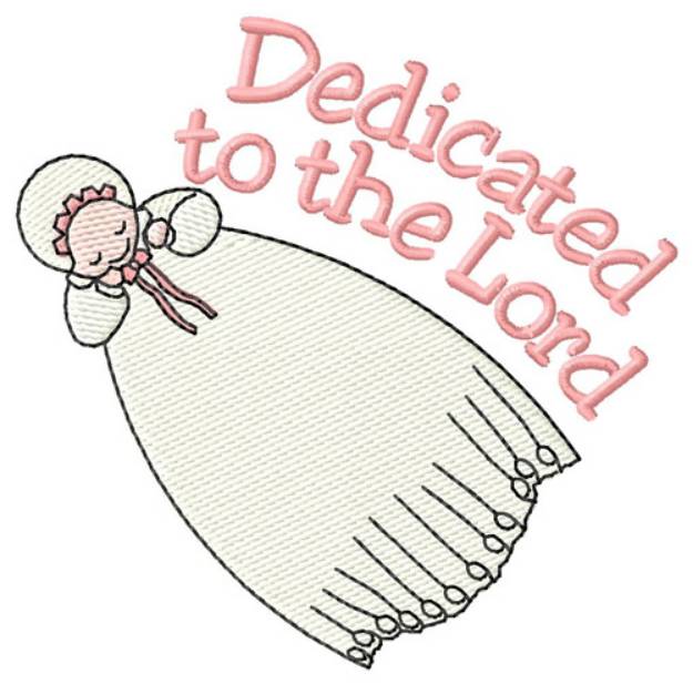 Picture of Dedicated Baby Machine Embroidery Design