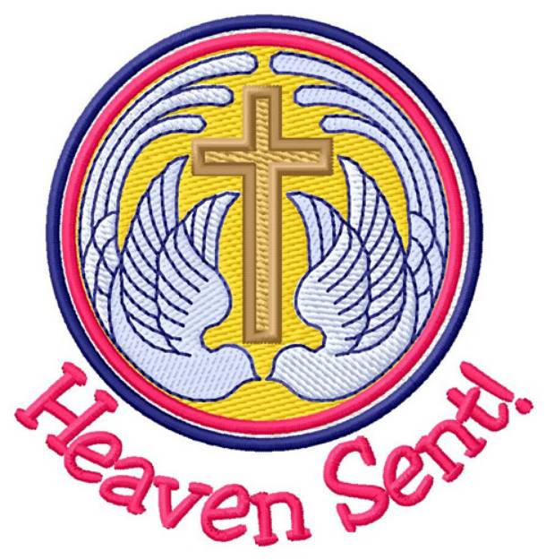 Picture of Heaven Sent Doves Machine Embroidery Design