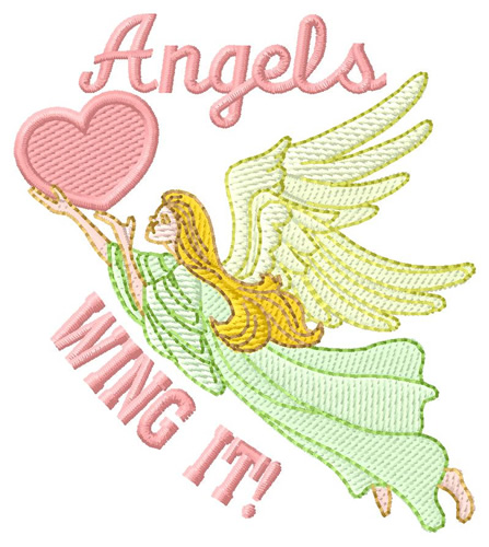 Angels Wing It Machine Embroidery Design