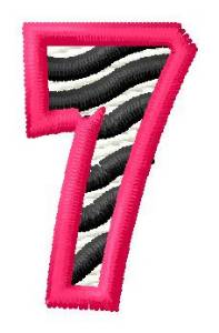Picture of Zebra 7 Machine Embroidery Design