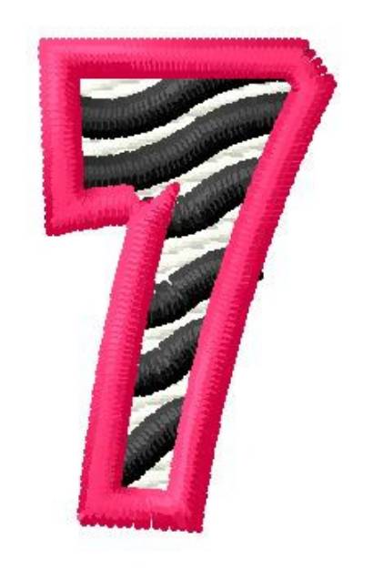 Picture of Zebra 7 Machine Embroidery Design