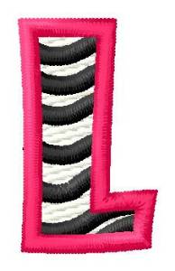 Picture of Zebra L Machine Embroidery Design