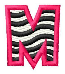 Picture of Zebra M Machine Embroidery Design