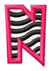 Picture of Zebra N Machine Embroidery Design