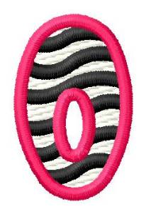 Picture of Zebra O Machine Embroidery Design