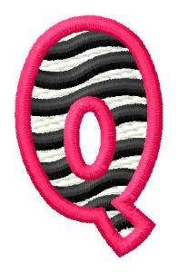 Picture of Zebra Q Machine Embroidery Design
