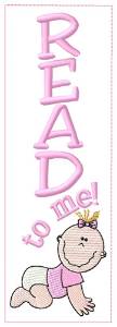 Picture of Baby Girl Bookmark Machine Embroidery Design