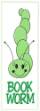 Picture of Worm Bookmark Machine Embroidery Design