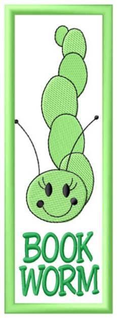 Picture of Worm Bookmark Machine Embroidery Design