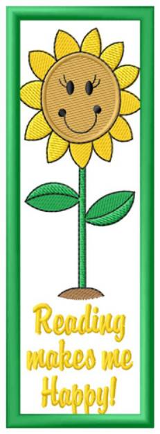 Picture of Sunflower Bookmark Machine Embroidery Design