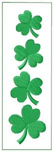 Picture of Shamrock Bookmark Machine Embroidery Design