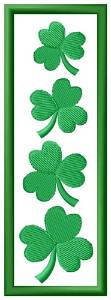 Picture of Shamrock Bookmark Machine Embroidery Design