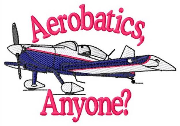 Picture of Plane Aerobatics Machine Embroidery Design