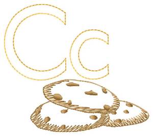Picture of C for Cookies Machine Embroidery Design