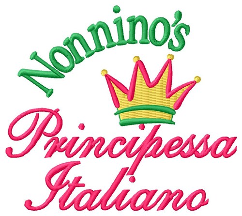 Nonninos Princess Machine Embroidery Design