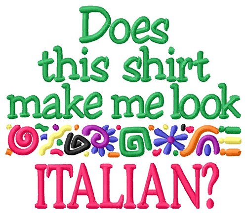 Italian Shirt Machine Embroidery Design