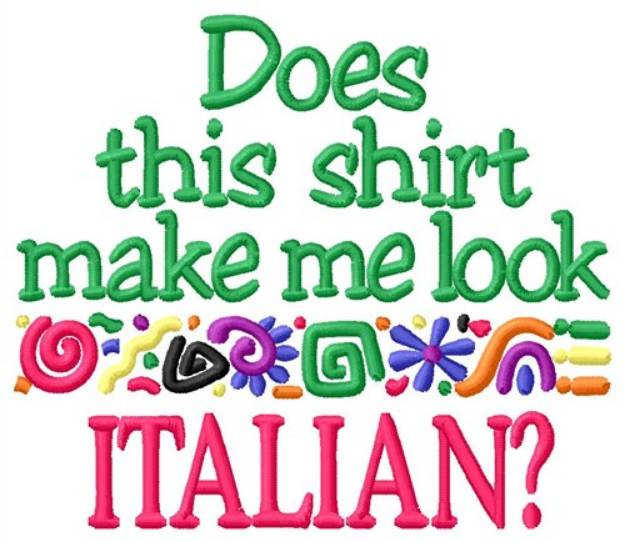 Picture of Italian Shirt Machine Embroidery Design