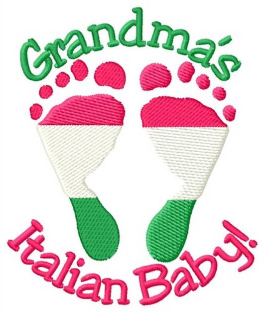 Picture of Grandmas Italian Baby Machine Embroidery Design