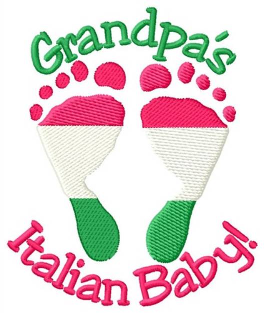 Picture of Grandpas Italian Baby Machine Embroidery Design