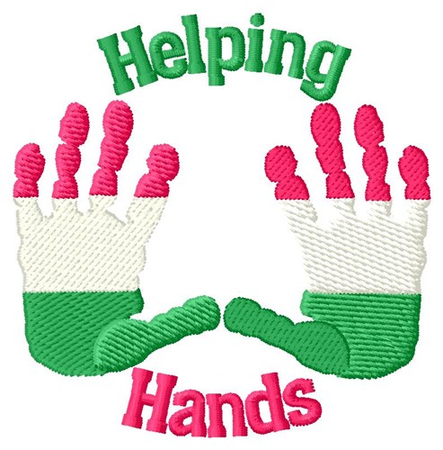 Helping Hands Machine Embroidery Design