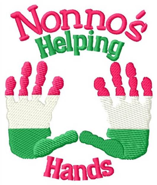 Picture of Nonnos Helping Hands Machine Embroidery Design