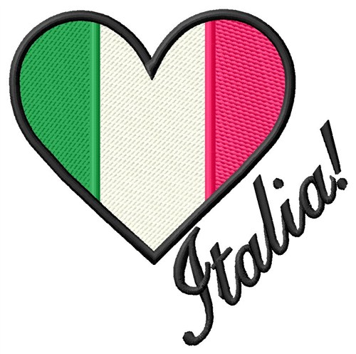 Italia Italy Machine Embroidery Design
