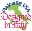 Picture of Designed In Italy Machine Embroidery Design