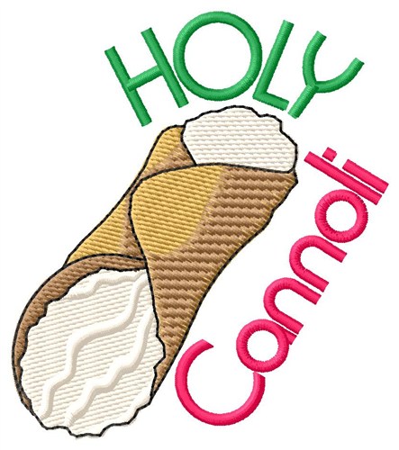 Holy Cannoli Machine Embroidery Design