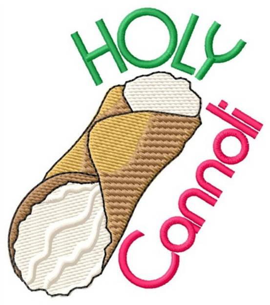 Picture of Holy Cannoli Machine Embroidery Design