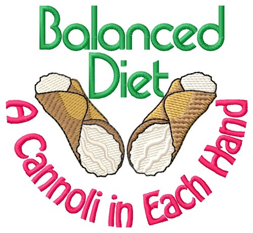 Balanced Diet Machine Embroidery Design