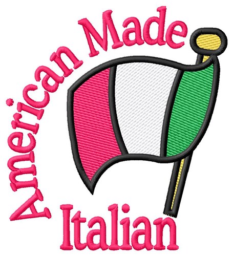 American Made Italian Machine Embroidery Design