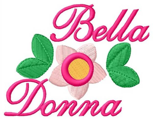Picture of Bella Donna Machine Embroidery Design
