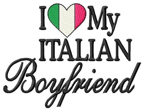 Italian Boyfriend Machine Embroidery Design