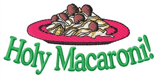 Picture of Holy Macaroni Machine Embroidery Design