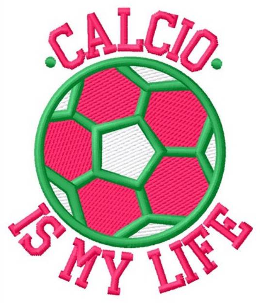 Picture of Italian Calcio My Life Machine Embroidery Design