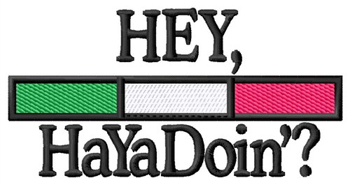 Hey HaYaDoin Machine Embroidery Design